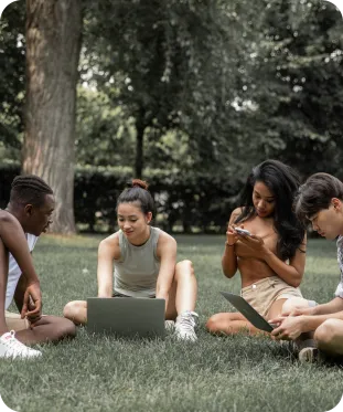 Four students 