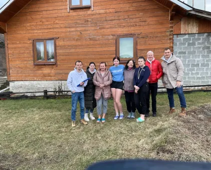 Group of people standing outside